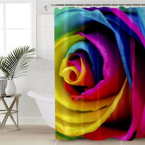 Image of Multicolored Rose SWYL0652 Shower Curtain