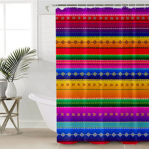 Line Color Decoration SWYL0654 Shower Curtain