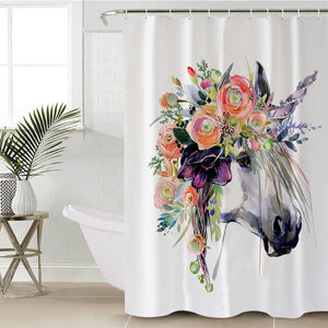 Flora Unicorn SWYL0662 Shower Curtain