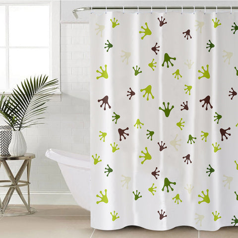 Image of Frog Prints SWYL0664 Shower Curtain