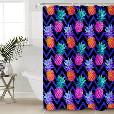 Image of Hypnotic Pineapple SWYL0668 Shower Curtain