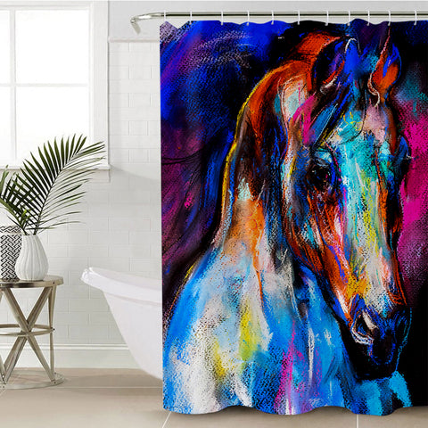 Image of Old Horse SWYL0670 Shower Curtain