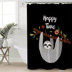 Happy Time Sloth SWYL0675 Shower Curtain
