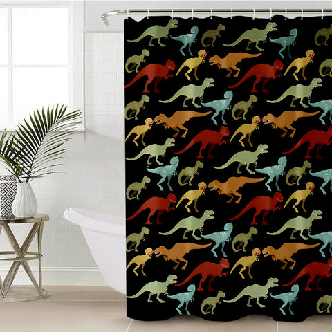 Image of T-Rexes SWYL0676 Shower Curtain