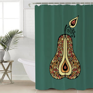 Stylized Pear SWYL0744 Shower Curtain