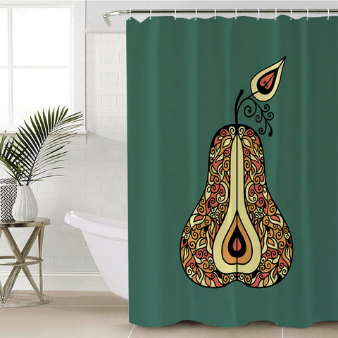 Image of Stylized Pear SWYL0744 Shower Curtain