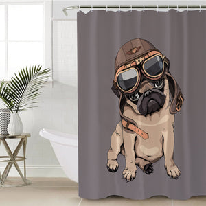 Tough Pug SWYL0755 Shower Curtain