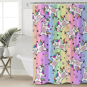 Rainbow Unicorn SWYL0756 Shower Curtain