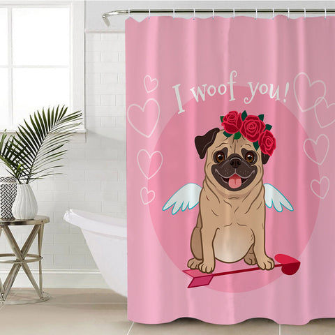 Image of I Woof You SWYL0760 Shower Curtain