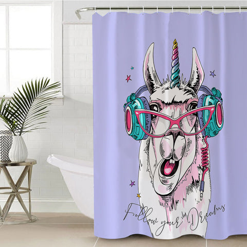 Image of Snazzy Llama SWYL0772 Shower Curtain