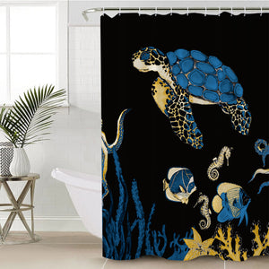 Seabed Lives SWYL0774 Shower Curtain