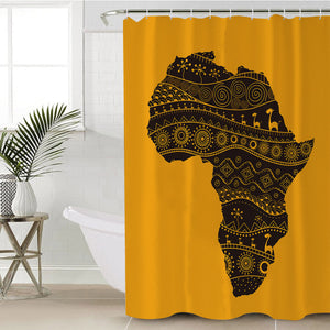 Stylized Continent SWYL0831 Shower Curtain