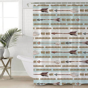 FastFwd Arrows Skyblue SWYL0837 Shower Curtain