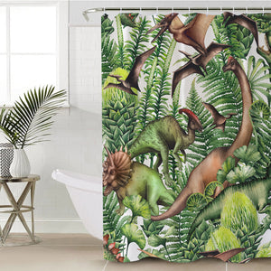 Dino Jungle SWYL0842 Shower Curtain