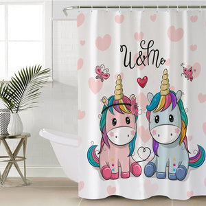 Unicorn Couple SWYL0845 Shower Curtain