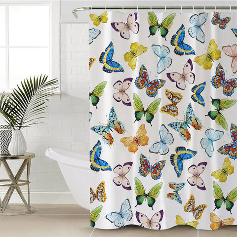 Image of Butterfly Collection SWYL0853 Shower Curtain