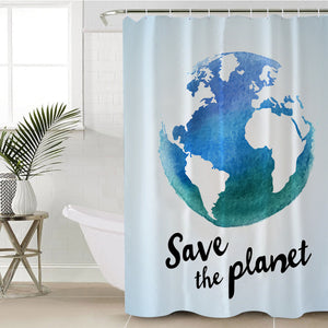 Save The Planet SWYL0854 Shower Curtain