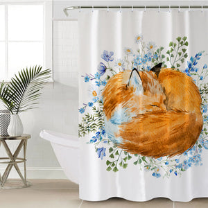 Snoozing Fox SWYL0856 Shower Curtain