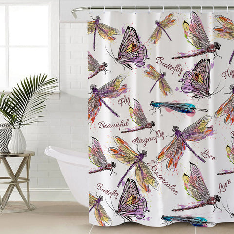 Image of Winged Insects SWYL0857 Shower Curtain