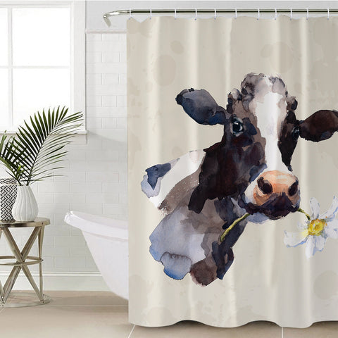 Image of Milk Cow SWYL0866 Shower Curtain