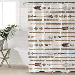 FastFwd Arrows Gray SWYL0867 Shower Curtain