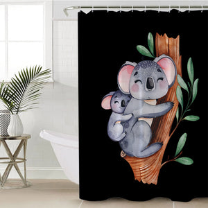 Koala Family SWYL0880 Shower Curtain