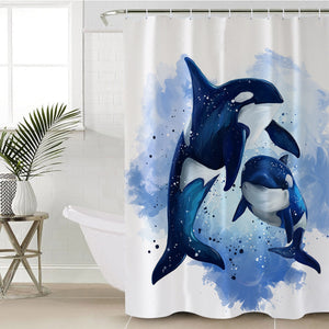 Killer Dolphin SWYL0881 Shower Curtain