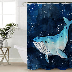 Space Whale SWYL0883 Shower Curtain