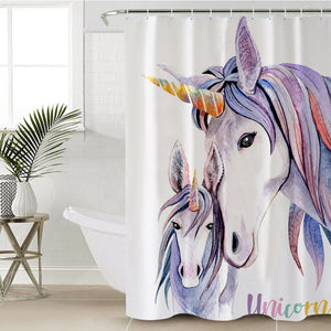 Unicorn Family SWYL0885 Shower Curtain