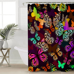 Camouflage Butterflies SWYL0887 Shower Curtain