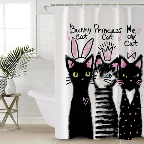 Image of Kitty Cats SWYL0993 Shower Curtain