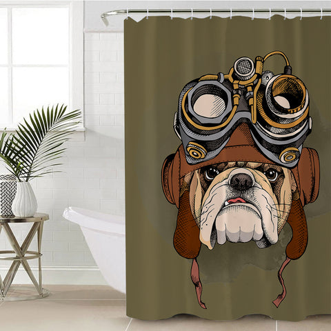 Image of Tough Pug SWYL0994Shower Curtain