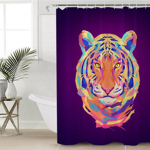 Neon Tiger SWYL0996 Shower Curtain