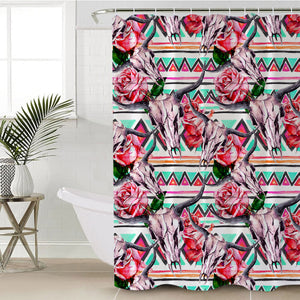 Trophyheads & Roses SWYL1002 Shower Curtain