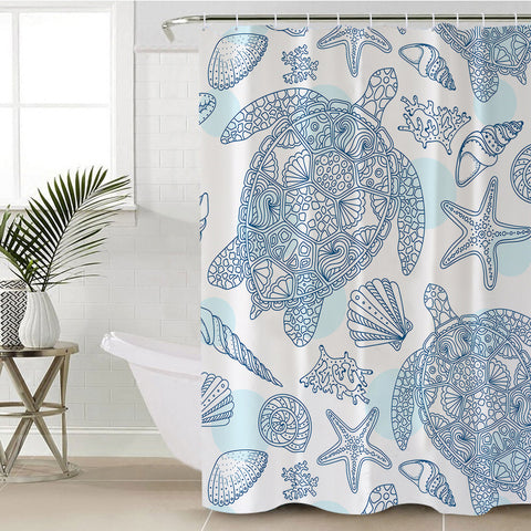 Image of Seabed Creatures SWYL1007 Shower Curtain