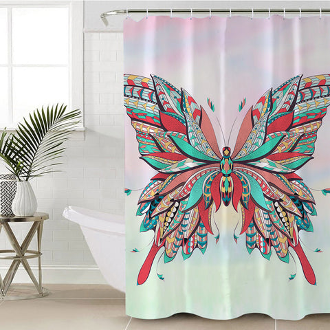 Image of Spreading Butterfly SWYL1094 Shower Curtain