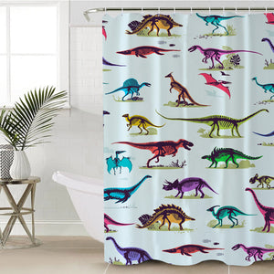 Dino Collection SWYL1097 Shower Curtain