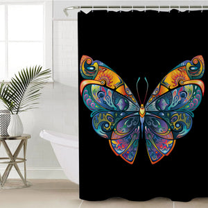 Stylized Butterfly SWYL1105 Shower Curtain
