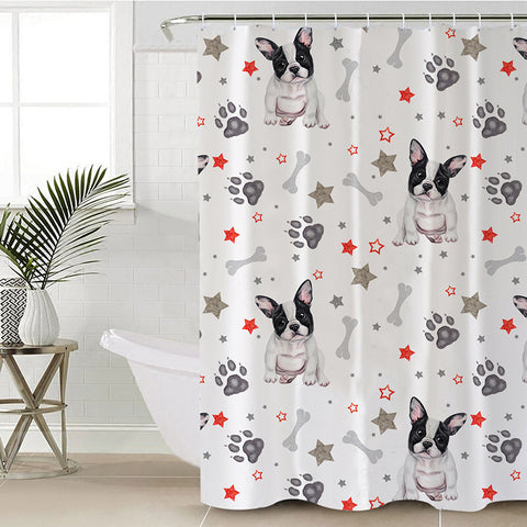 Image of Pugs & Paws SWYL1113 Shower Curtain