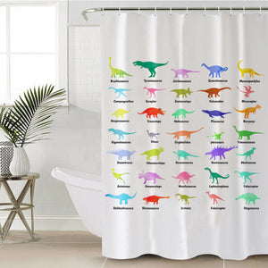 Dino Profiles SWYL1114 Shower Curtain