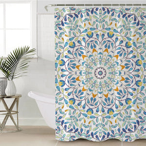 Blue Tiles SWYL1117 Shower Curtain