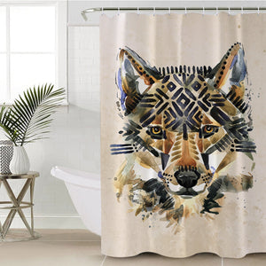 Stylized Wolf SWYL1123 Shower Curtain