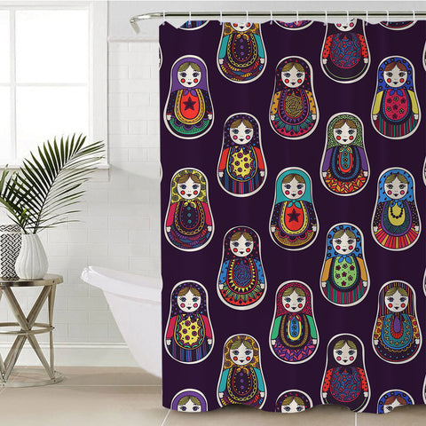 Image of Matryoshka Collection SWYL1159 Shower Curtain