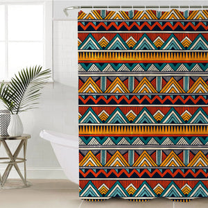 Geometric Textile Pattern SWYL1168 Shower Curtain