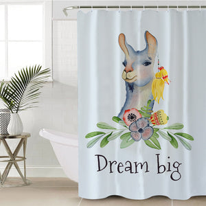 Dream Big Alpaca SWYL1171 Shower Curtain