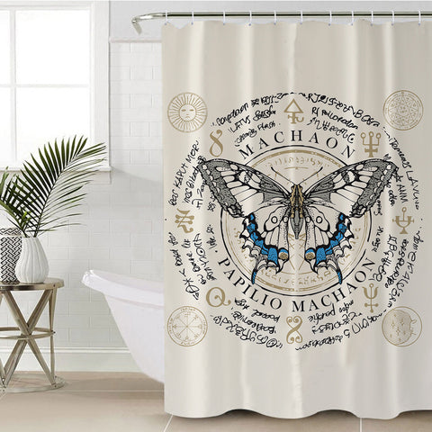 Image of Machaon Butterfly SWYL1183 Shower Curtain