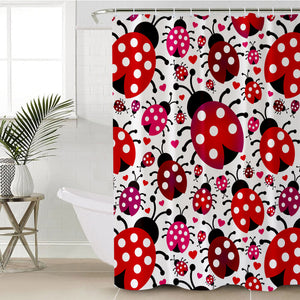 Bright Ladybugs SWYL1185 Shower Curtain