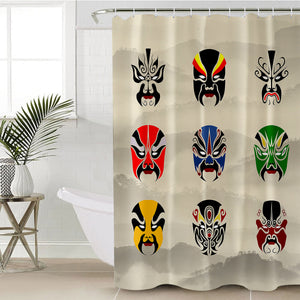 Theater Masks SWYL1189 Shower Curtain