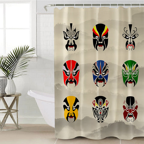 Image of Theater Masks SWYL1189 Shower Curtain