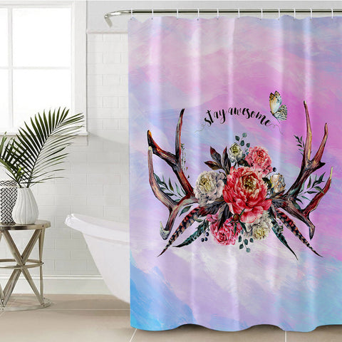 Image of Stay Awesome SWYL1190 Shower Curtain